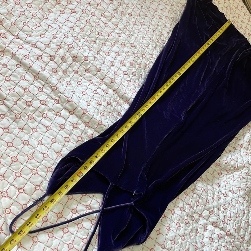 Rimini velvet Slipdress with rhinestones